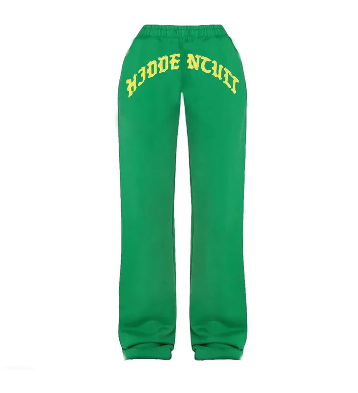 Zipper hoodie Camouflage sweatpants 2-piece set Y2K Women's clothing Goth Alphabet embroidered pullover Sweatshirt casual pants