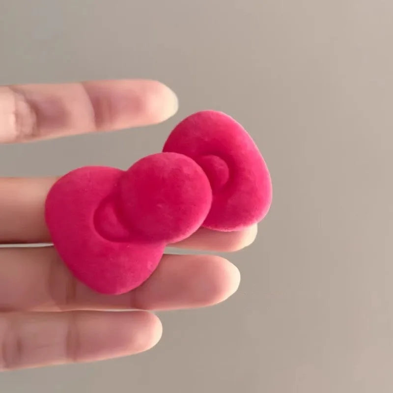 2pcs Sweet Pink Bow Star Hairpin for Girls Women Y2k Korean Style Heart Hair Clip Barrette Side Clip Headwear Hair Accessories