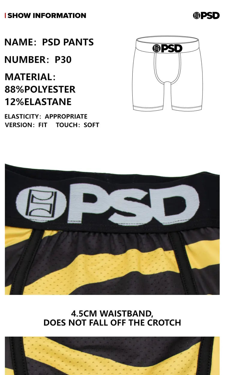 OZPSD Men Sexy Boxers Men Boxershorts Men's Printed Long Boxer Briefs Mens Underpants Plus Size Breathable Man Underwear Panties