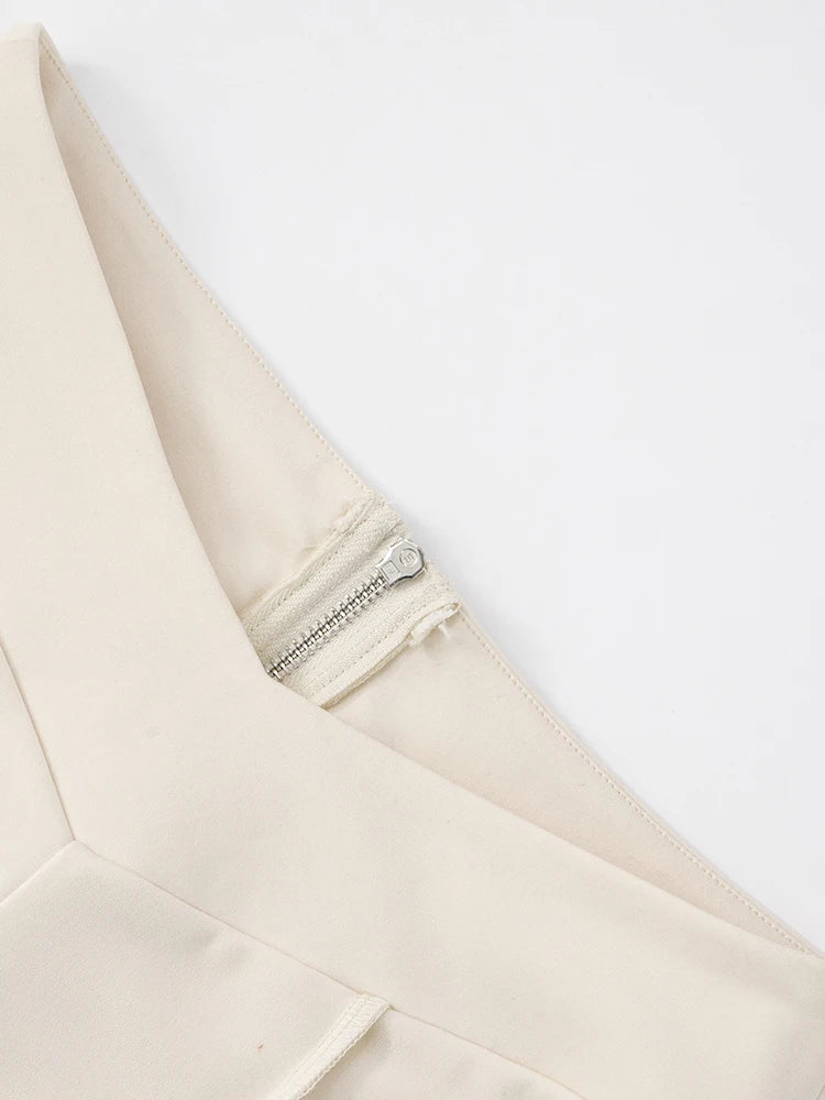 Weird Puss Lines Patchwork 2 Piece Set Women Zipper Cardigan Irregular Crop Top+Skinny Peach Hip Shorts Simple Sporty Streetweas