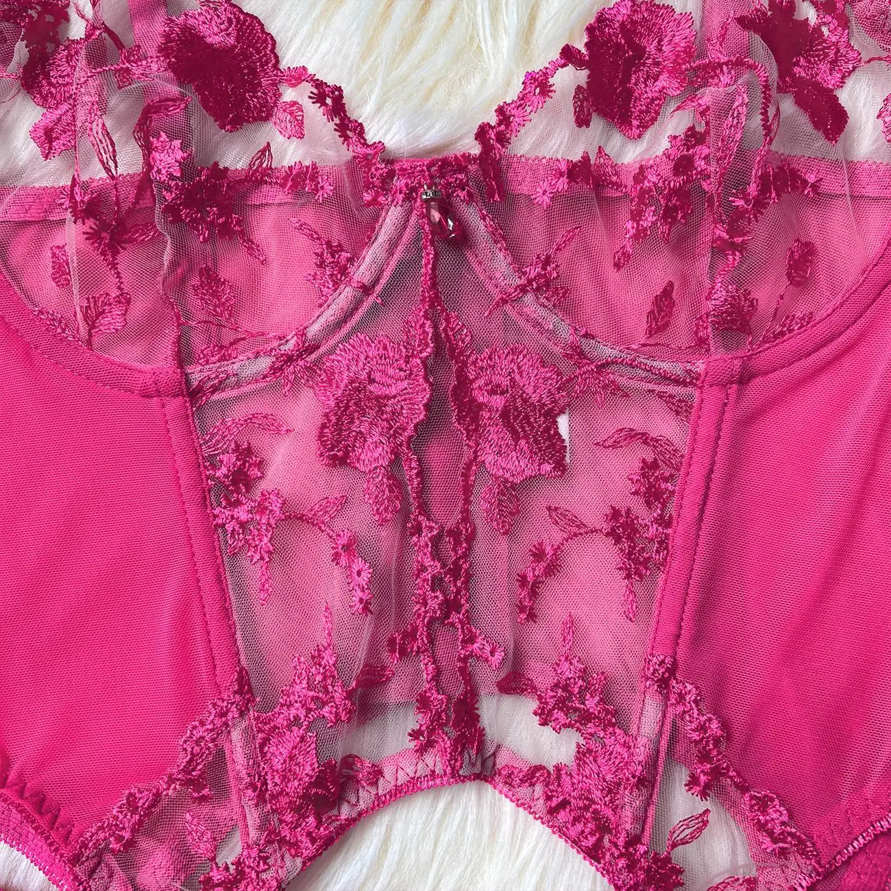 SINGREINY Gauze Sheer Slim Erotic Bra&Brief Sets Fashion Embroidery Club Sleepwear Female Prono Transparent Sexy Underwear Suits