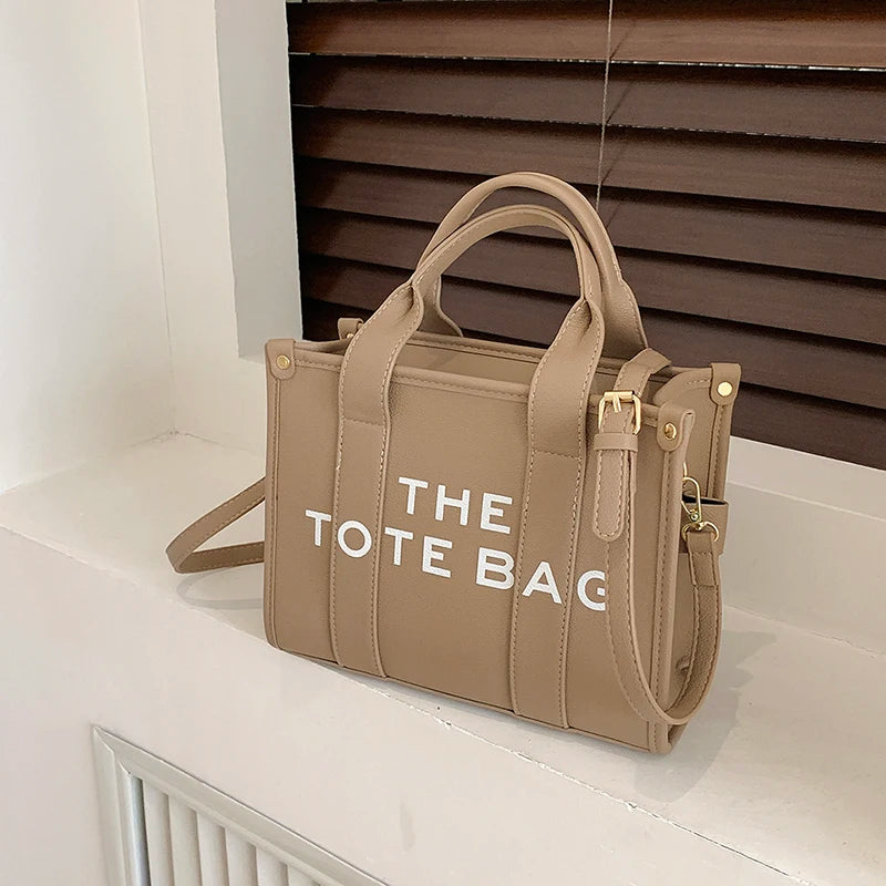 The Tote Bag For Women Crossbody Female Handbag New Solid Words Lette Leisure Large Bag,Luxury Fashion Bag,designer Bag for PU