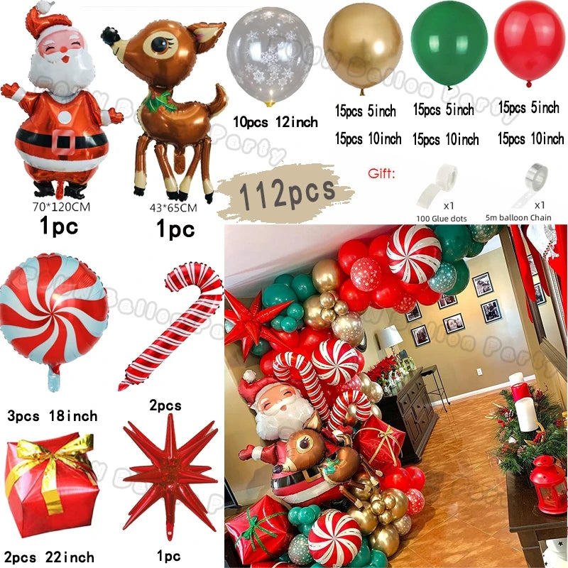 Christmas Balloon Garland Arch Kit — Holiday Party Decor