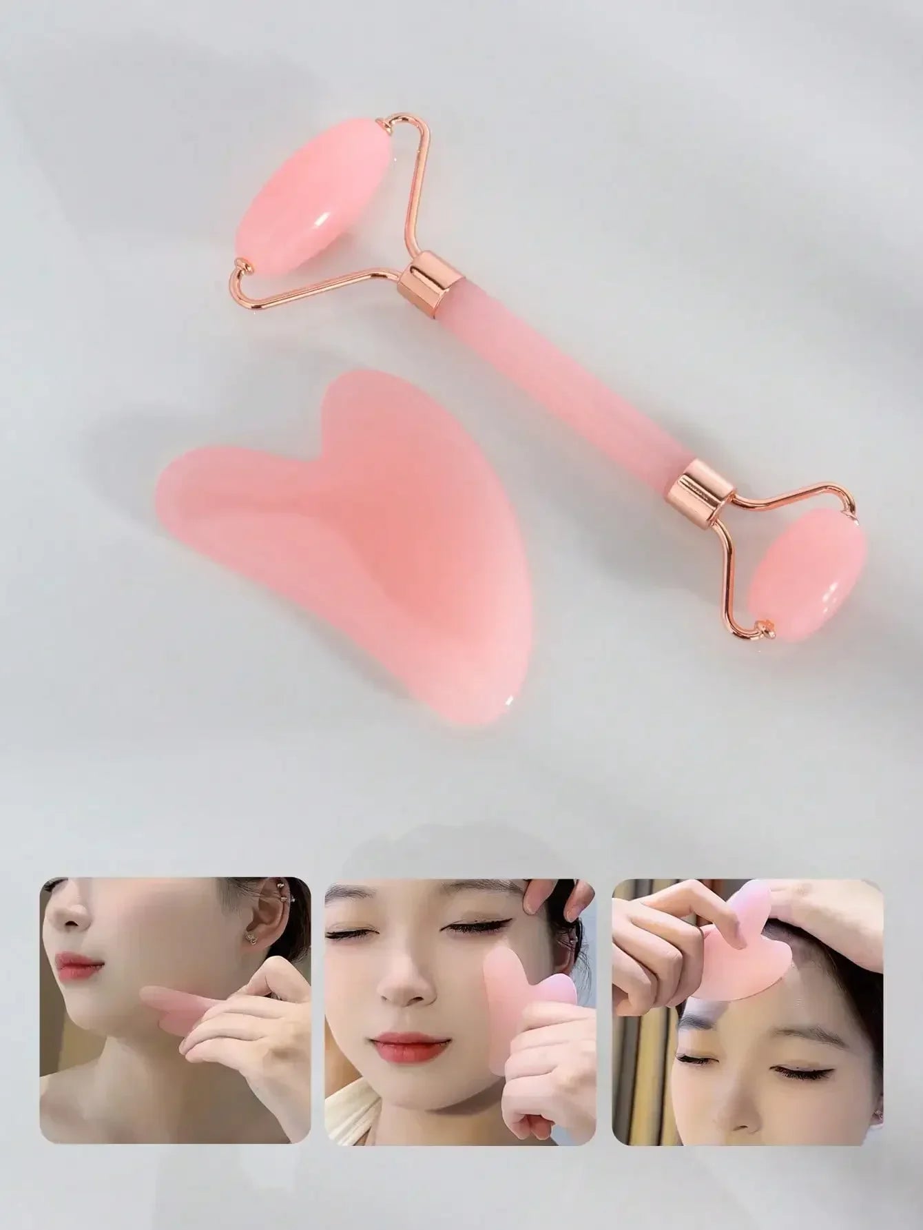3/5/8/14pcs/Set Facial Beauty Massage & Cleansing Tool Kit, Includes Gua Sha, Massage Roller, Ice Globes, Face Brushes, Head