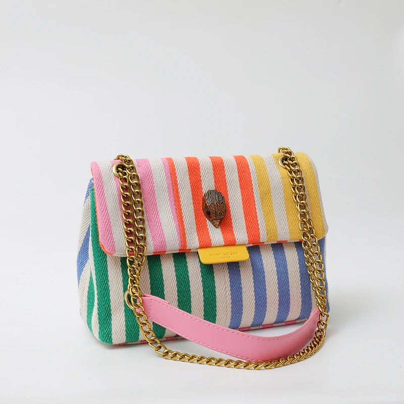 Unique Solid Color Leather Crossbody Bag with Trendy Letter Logo Best for Leisure Activities