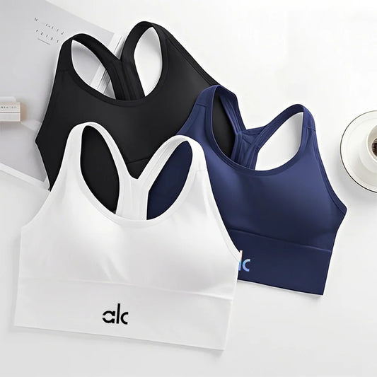 Sexy Women Tops Back Cross Strap Tank Top Push Up Running Sports Bra Breathable Soft Fitness Beauty Solid Color Yoga Bra