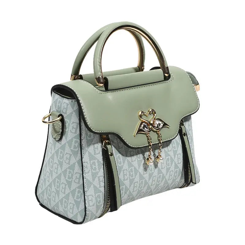 High Quality Bags Fashion Print Leather Shoulder Bag Luxury Design Shoulder Bag Elegant Small Square Bag