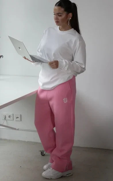 Fashion Embroidery Casual Slim Pants Y2k Street Wearing Solid Color Sport Pants Men And Women Couple Straight Leg Pants Hot