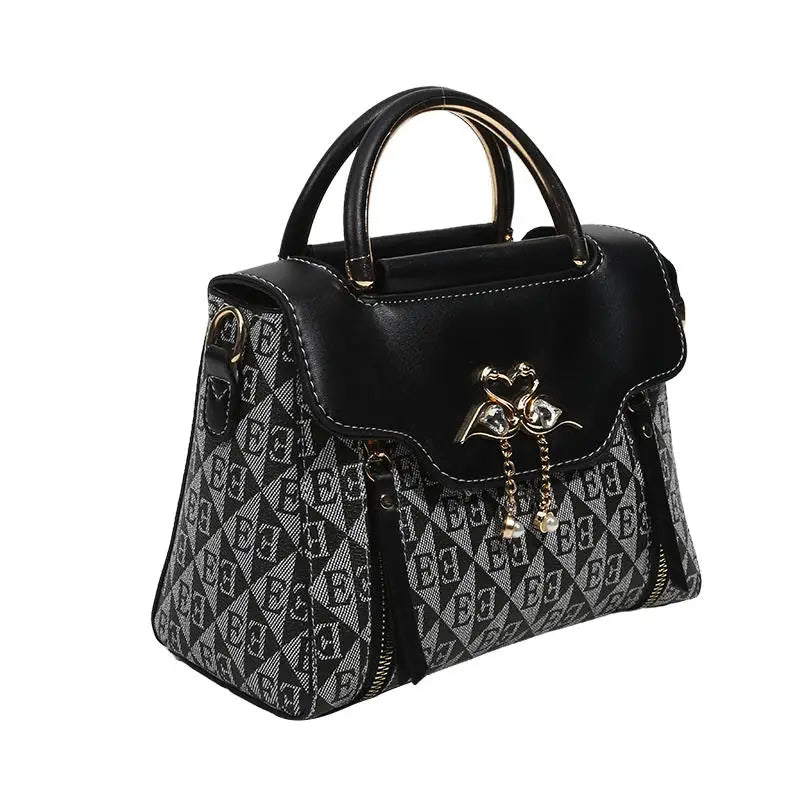 High Quality Bags Fashion Print Leather Shoulder Bag Luxury Design Shoulder Bag Elegant Small Square Bag