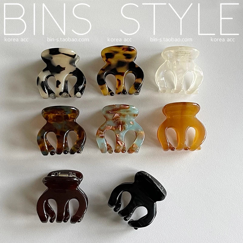 3cm Mini Hair Clip  Korean Style Fashion Cute ClawFor Fringe Kids Girls Bobby Pins for Pieces kawaii Hair Accessories Pumpkin