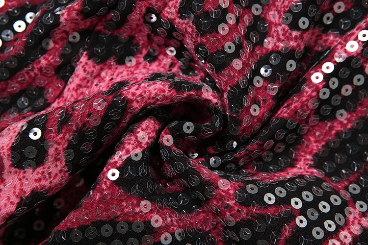 Weird Puss Leopard Print Mini Shorts Women Sequins Patchwork Wild Skinny Stretch Streetwear Autumn Midnight Sexy Trend Buttoms