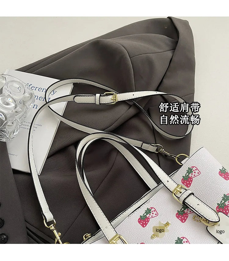 2025 Popular Classic Retro Tote Bag with Print, Shoulder Bag, Crossbody Bag, and Handheld Bag