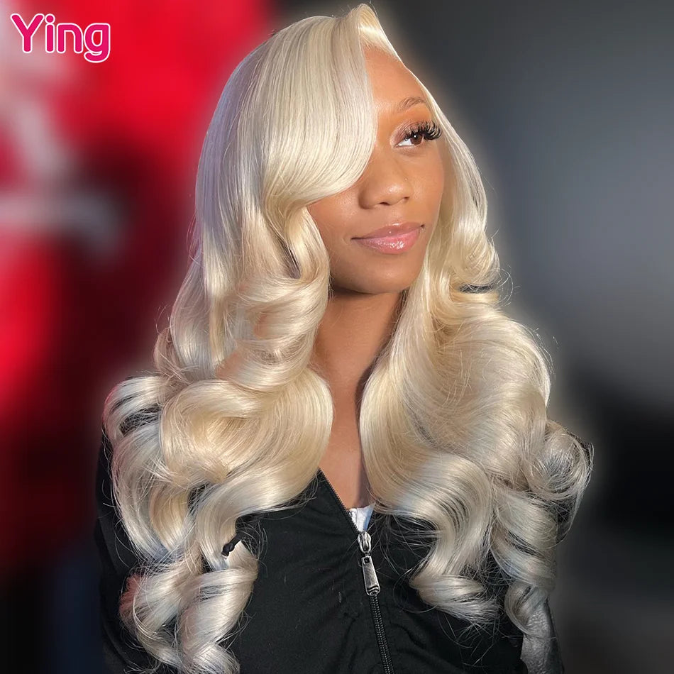Ying Body Wave Lavender Purple 13x4 Lace Front Human Hair Wigs 13x6 Lace Frontal Wig  Pre Plucked Brazilian Remy 613 Wig