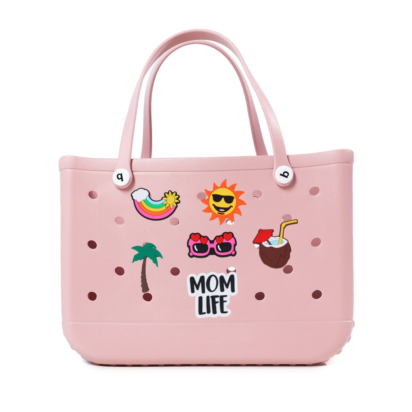 S M XL Eva Beach Bogs Bag Waterproof Extra Large Tote Bag Beach Basket Women Picnic Handbag 48cm XL Tote Bag Rubber shopping Bag