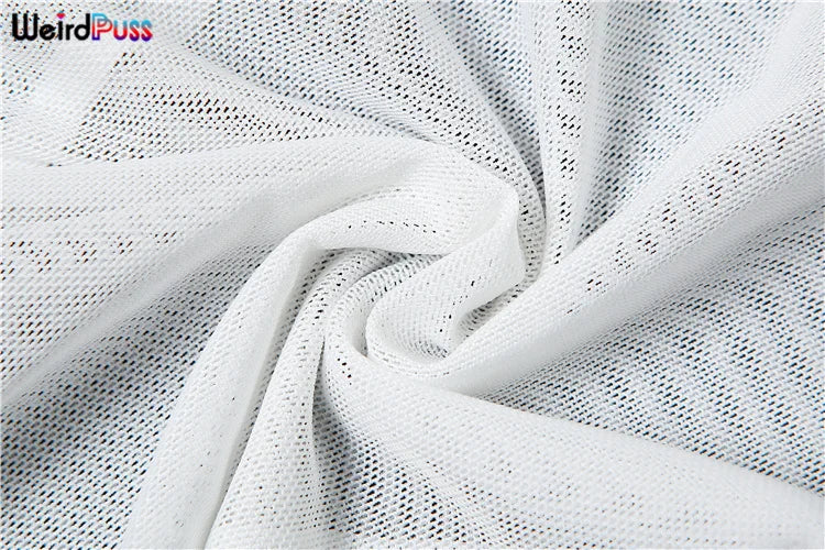 Weird Puss Blossoms Tank Tops Women Ruffles Y2K Summer Trend Sexy V-Neck Irregular Tassel Halter Backless Wild Street Camisole