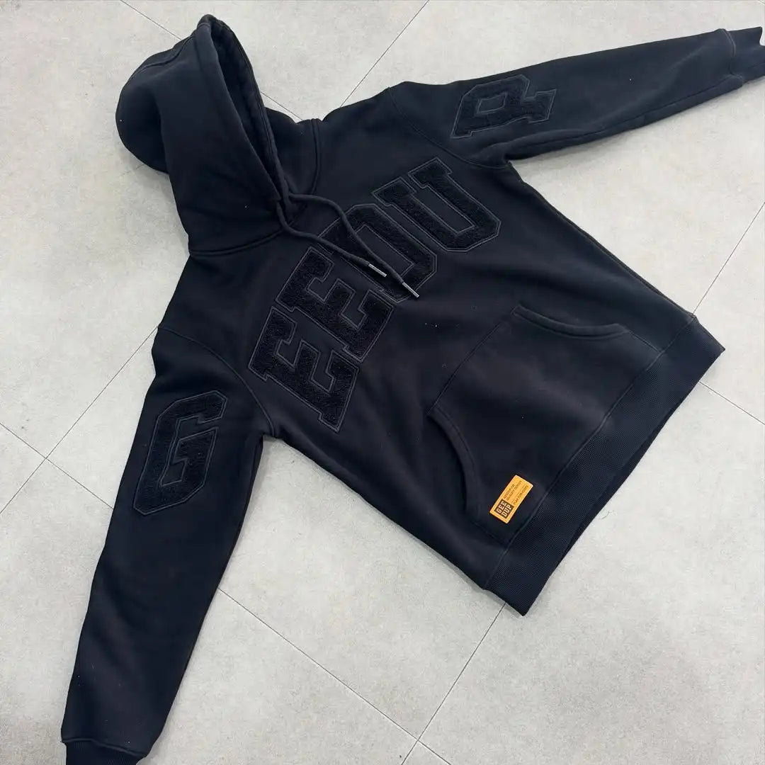 Y2K street style Fashion Letter Printing Cotton Hoodies Harajuku Hip Hop Punk Men Oversized Hoodies Sweatshirts Casual Jacket