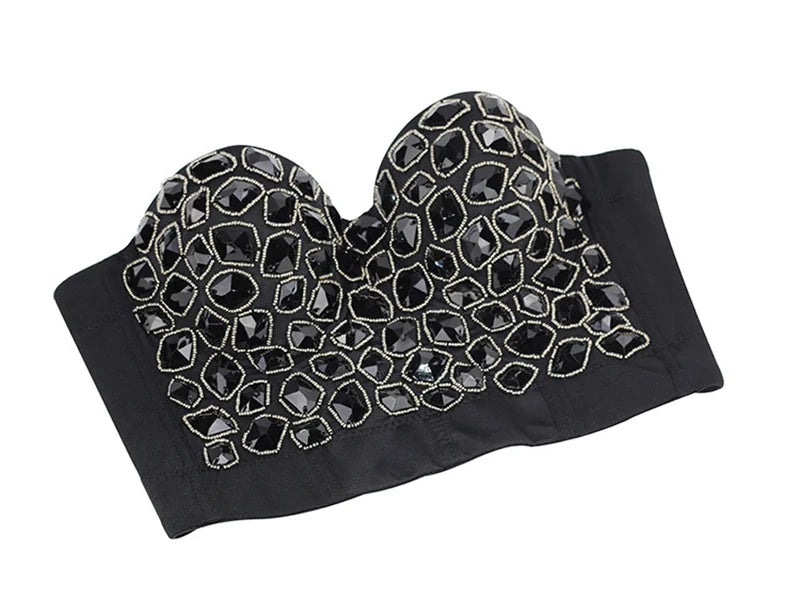 Bling Rhinestone Corset, Luxury Woman Clothes