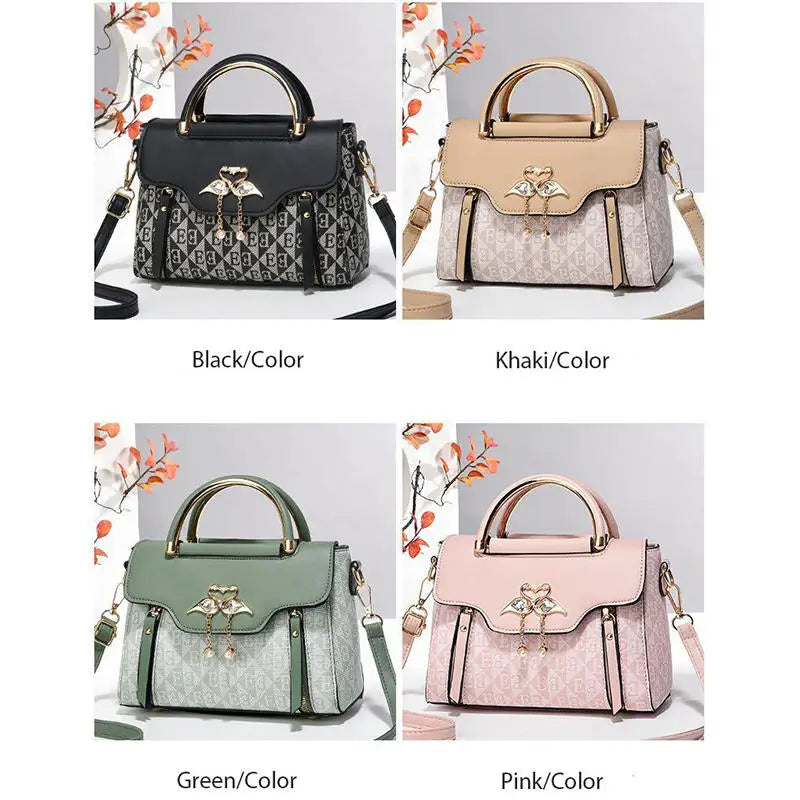 High Quality Bags Fashion Print Leather Shoulder Bag Luxury Design Shoulder Bag Elegant Small Square Bag