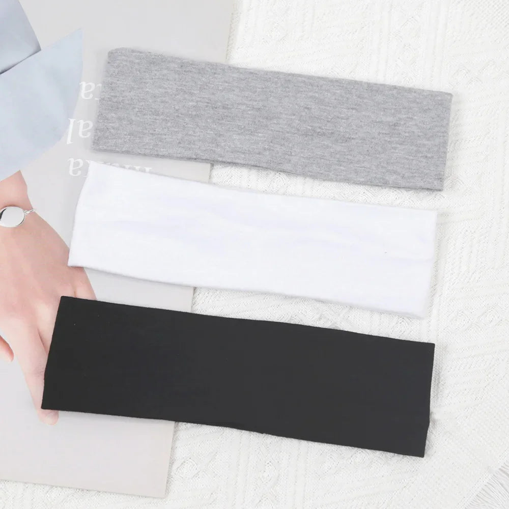 3pcs Elastic Solid Color Hair Bands for Women and Men Hairband Running Fitness Sports Yoga Headbands Girls Head Band Accessories