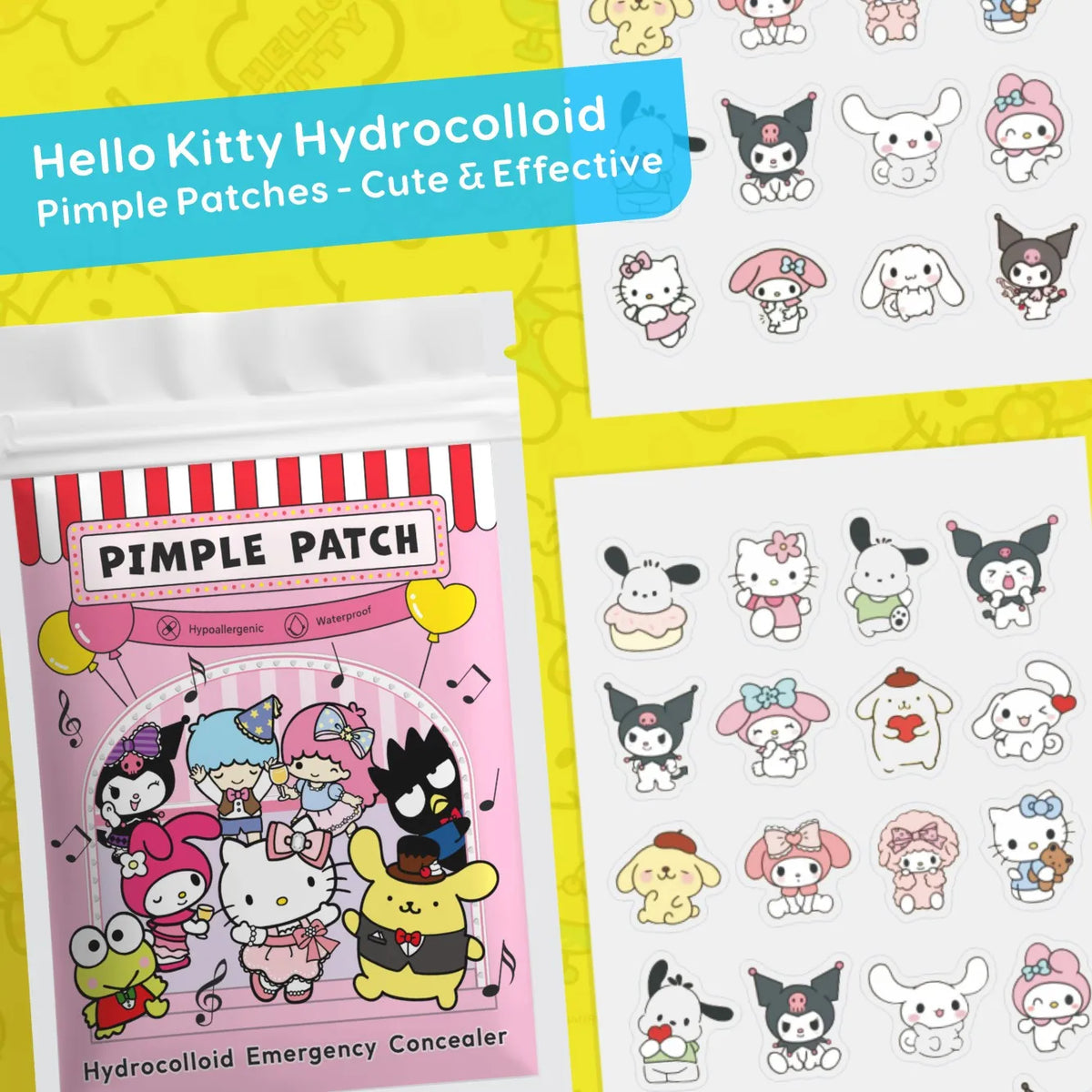 Acne patches, acne stickers, facial acne patches, concealer, concealer stickers 100PCS hello kitty