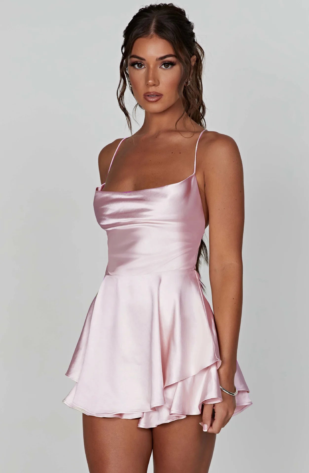 Backless Slip Dress & Pants Set — Women's Summer