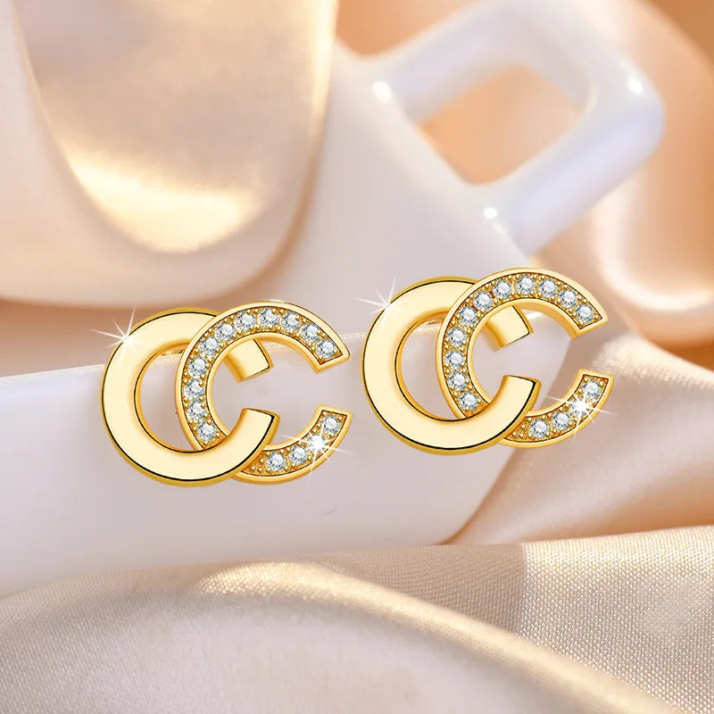 925 Sterling Silver Earrings stud High Quality For Women Exquisite Student Girlfriend Jewelry Accessories Wedding Fashion Gift
