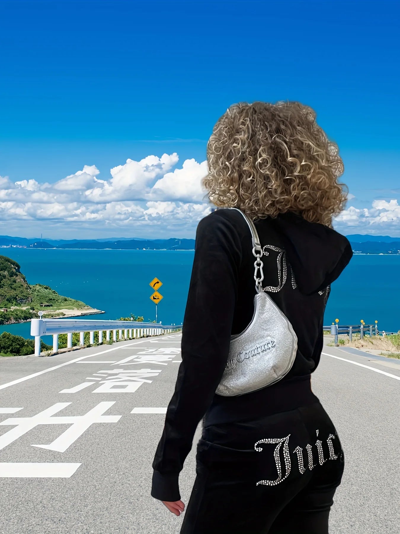 Women's Y2K Jogging Two-Piece Hooded Set Fall Winter Jogger Comfortable Pantsuit Long-Sleeved Jacket Coat & Trousers Casual Sets