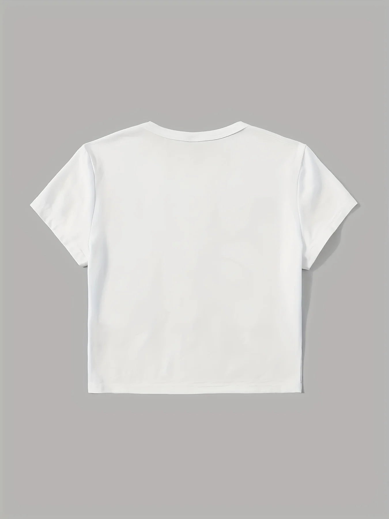 Y2K Clothing Printed Pattern Short Sleeved Women's Summer Fashion Crop Exposed Short Slim Fit T-shirt