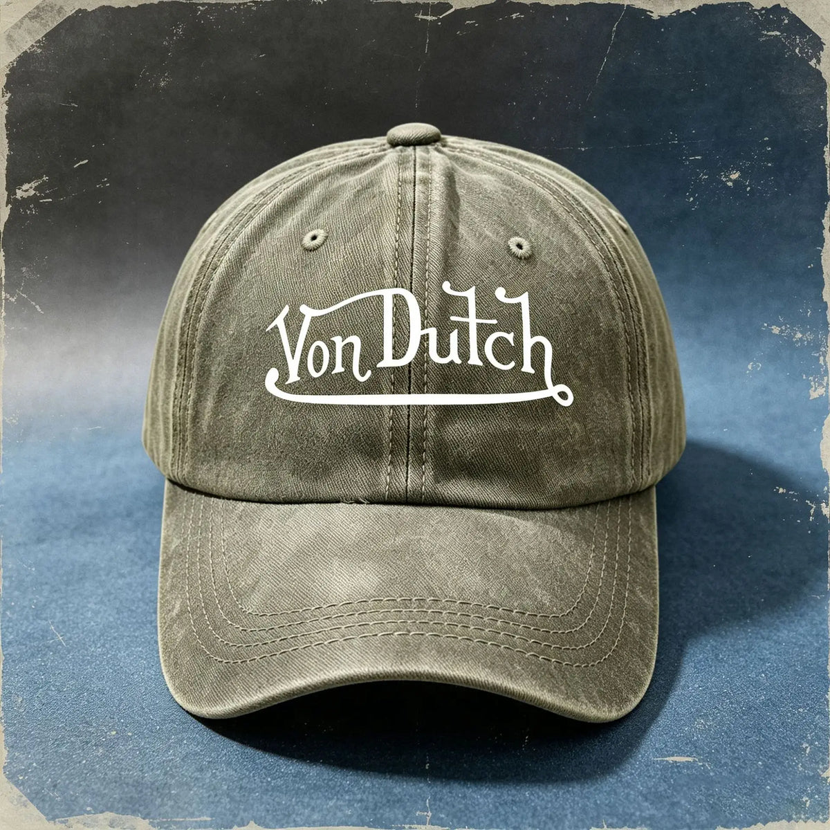 Casual fashion print washed adult baseball cap with retro style casual soft adjustable men's and women's hip-hop hats for sports