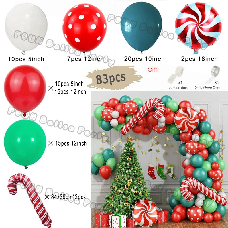 Christmas Balloon Garland Arch Kit — Holiday Party Decor