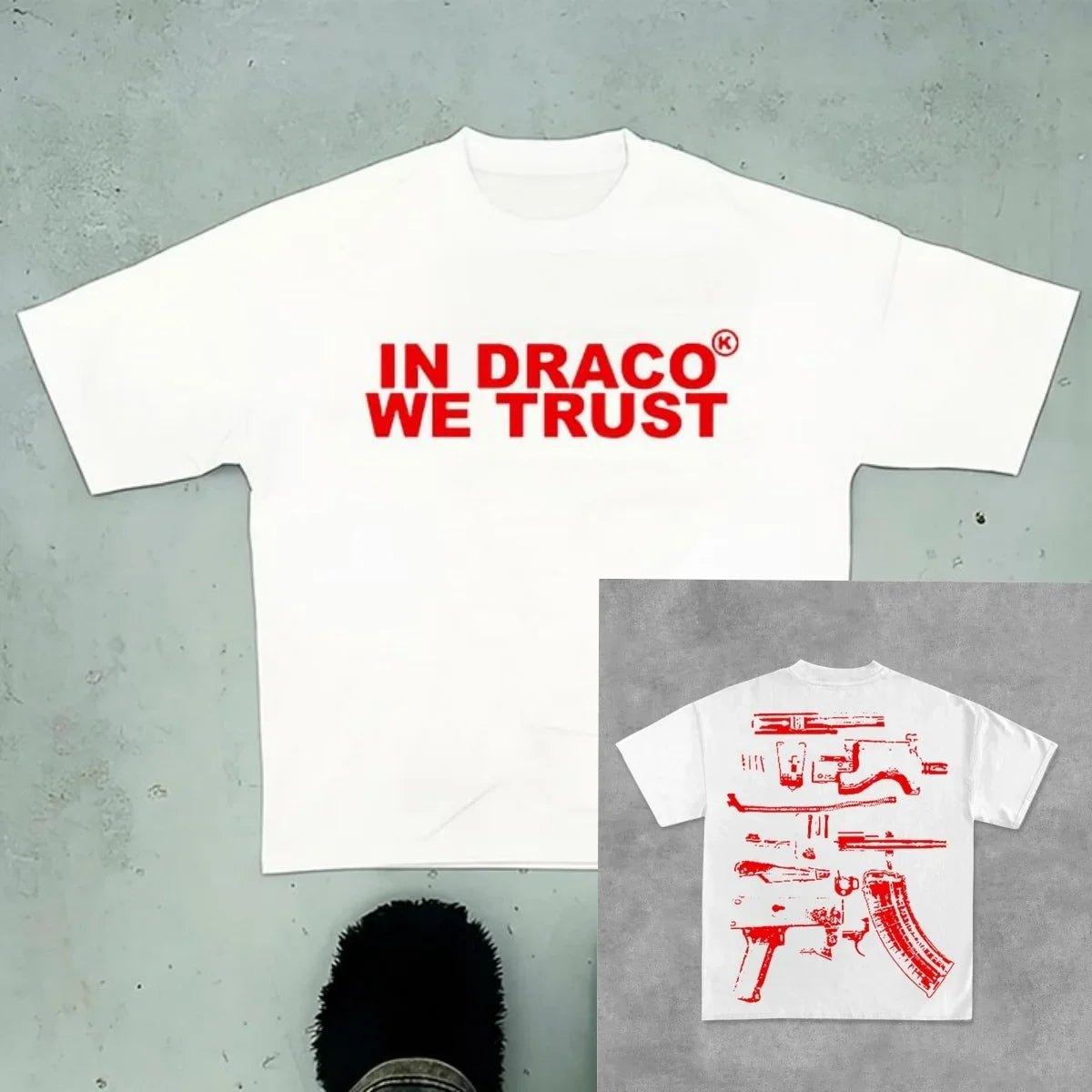 Sopula Vintage in Draco We Trust Graphic Cotton T-Shirt Harajuku Oversized T Shirt Graphic T Shirts Men Clothing