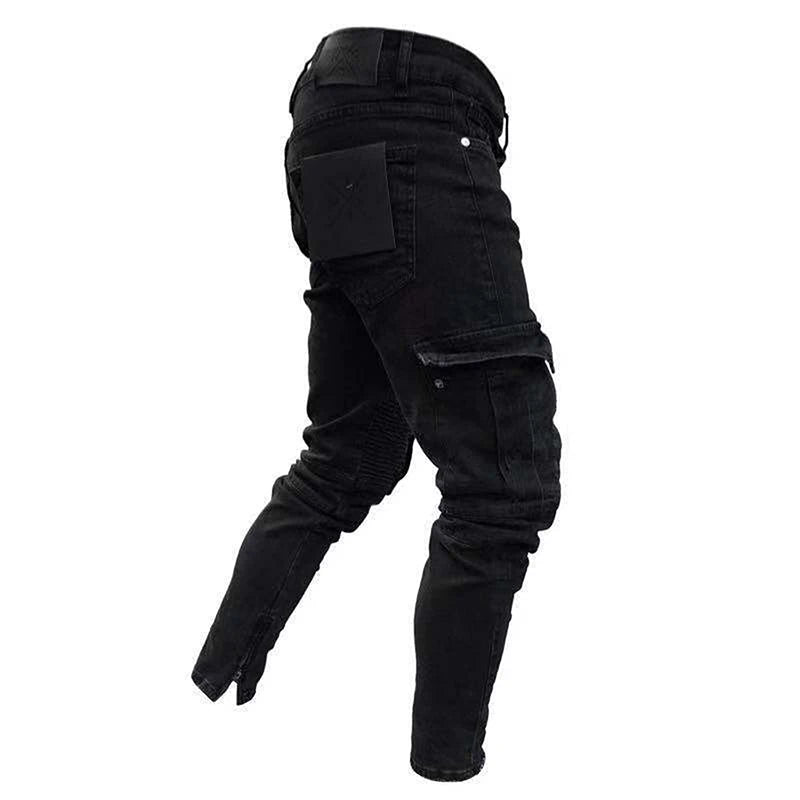 Men s Stylish Cargo denim with  Fit Design and Multiple Pockets for Spring and Summer Streetwear Fashion
