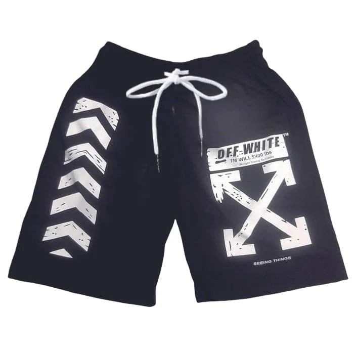 Summer New 2025 Men's Quick-drying Sweat-absorbing Sport Striped Letter Print Shorts, Motorcycle Street Comfort Sport Shorts