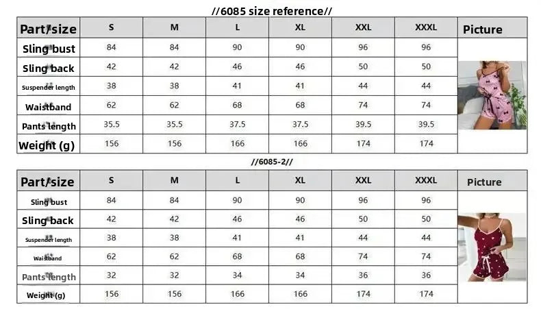 Sexy Summer Women's Sleepwear Two-Piece Set Strap Home Clothes Short Pants Casual Vest Home Comfortable Breathable Nightgown