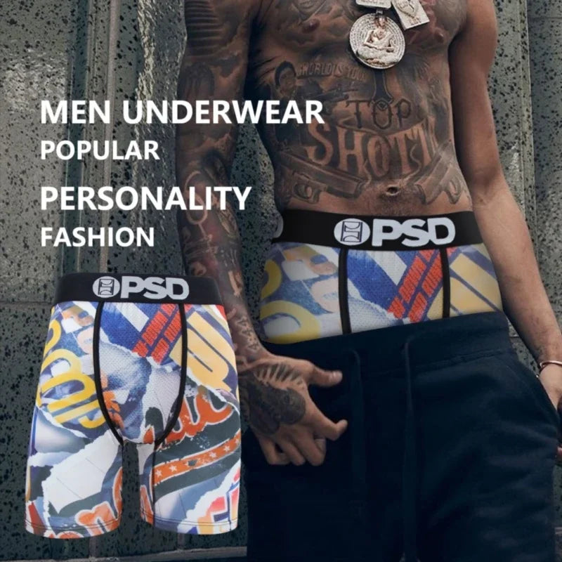 OZPSD 1Pcs Men Underwear Boxer Nylon Breathable Crotch Man Boxer Briefs Sexy Men's Panties Plus Size L-XXL Mens Boxer Underpants