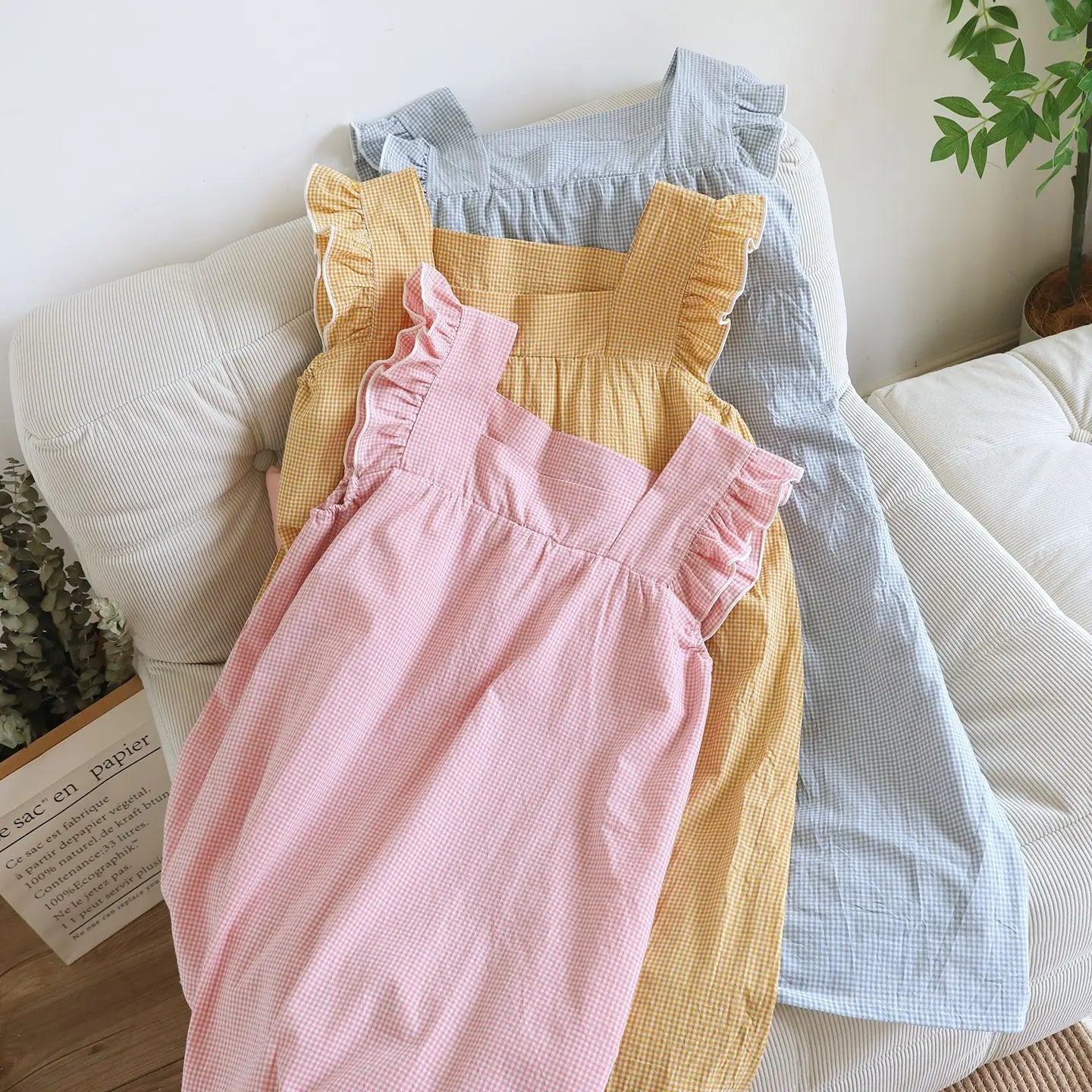 Cotton Nightgowns Night Dress For Woman Nightwear Nightie Sleeveless Pajamas Dress Summer Women's Sleepwear Nightdress