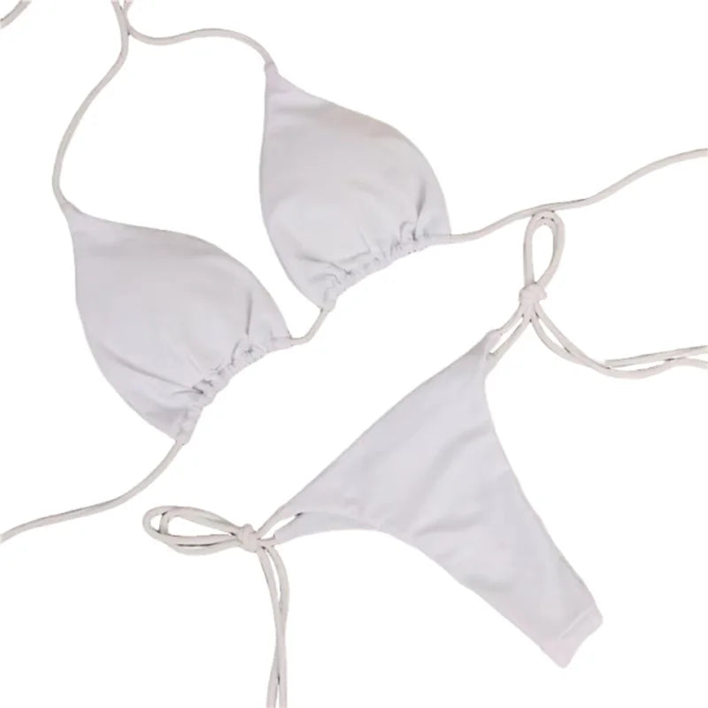 Sexy Bikinis Set Summer Brazilian Swimsuit Women Bra Thong Two Pieces Swimwear Beachwear Bathing Suit Beachwear Swimsuit Women