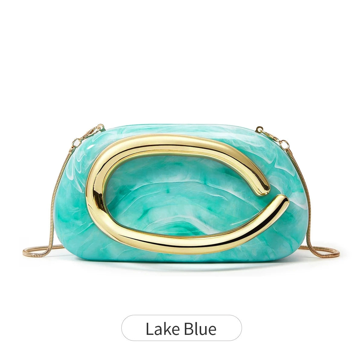 Women's Sealed Box Shaped Acrylic Clutch Fashion Dinner Wedding Party Handbag Elegant Luxury Designer Crossbody Shoulder Bag