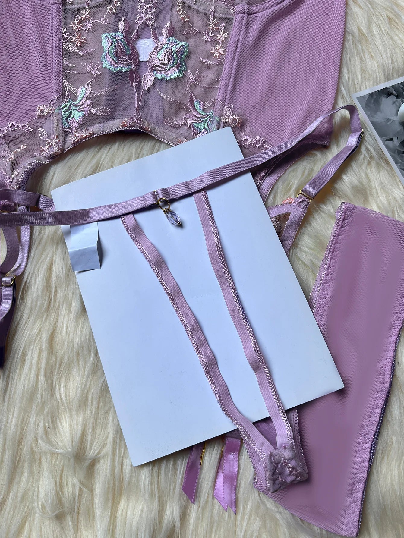 SINGREINY Gauze Sheer Slim Erotic Bra&Brief Sets Fashion Embroidery Club Sleepwear Female Prono Transparent Sexy Underwear Suits
