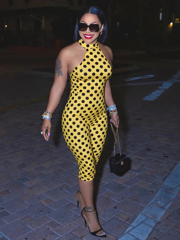 Weird Puss Backless Romper Women Halter Bandage Leopard Print Fit Tight Stretch Summer Sexy Hipster Activity Workout Playsuits