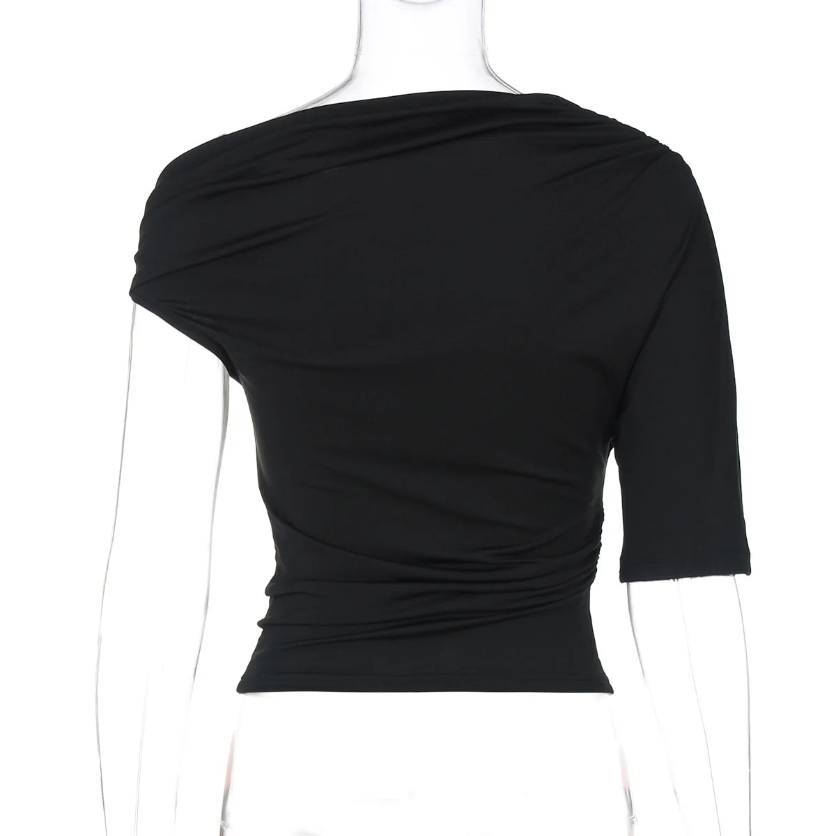 Sexy Off One Shoulder Diagonal Collar Tank Top Women Bare Midriff Halter Crop Tops Camisole Female Tube Top Cropped Vest