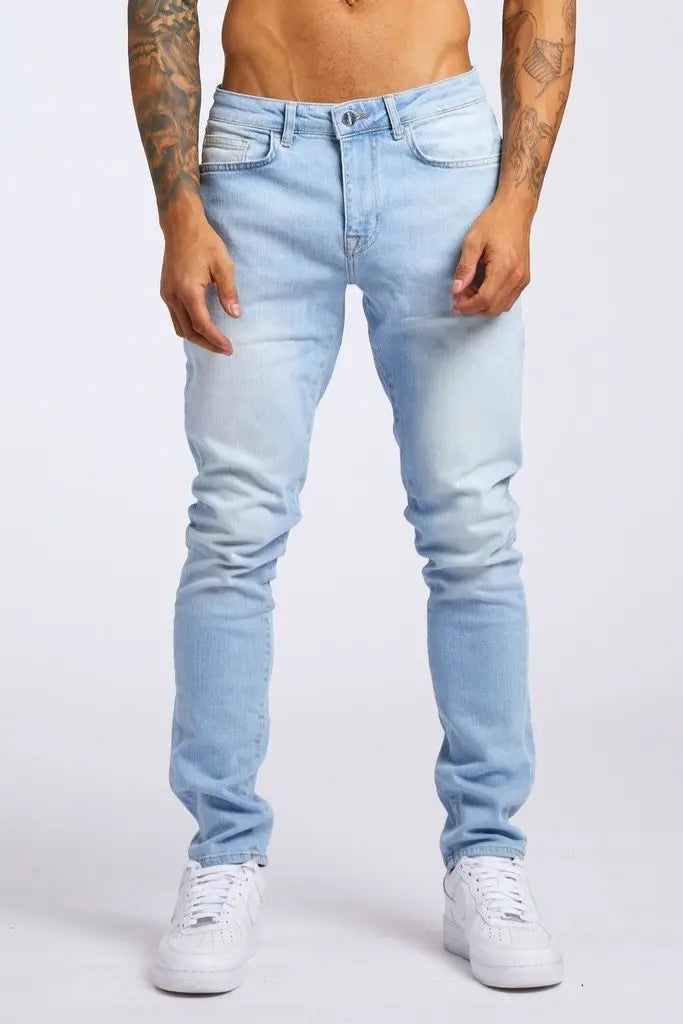 Jeans Elastic Skinny Solid Color Stretch Pencil Pants Slim Fit Denim Jeans Jogging Streetwear Cowboy Casual Trousers Blck, mens jeans