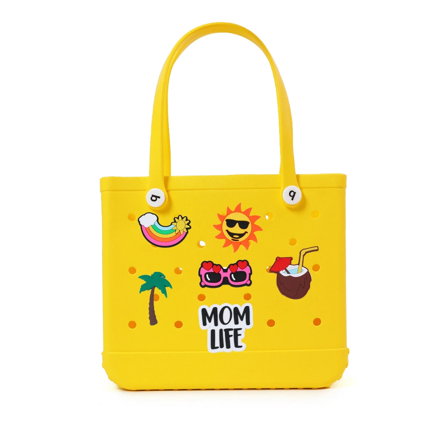 S M XL Eva Beach Bogs Bag Waterproof Extra Large Tote Bag Beach Basket Women Picnic Handbag 48cm XL Tote Bag Rubber shopping Bag