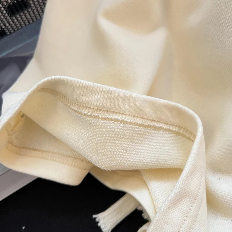 Diamond Patch Embroidered Letter Logo Casual Shorts Loose Drawstring Shortpants Jorts for Men Women