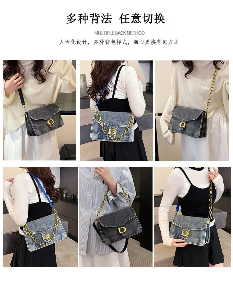 2025 High-Value Retro Women's Canvas Underarm Bag – Trendy Shoulder/Crossbody, Versatile Sophisticated Backpack