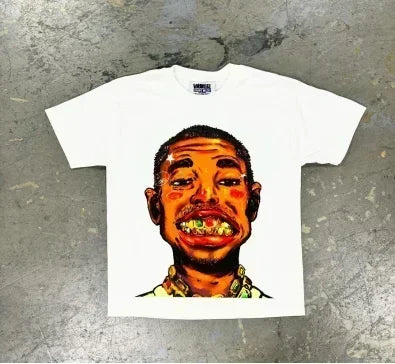 Ladies Y2k personality trend garbage pure cotton sleeveless vest summer street punk beach style casual daily basic top