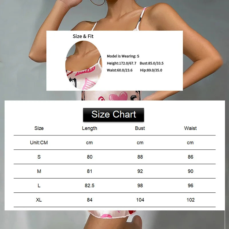 2026 New Ladies Sexy Nightgown Nightdress Women Sexy Lingerie Silk Satin Sleepwear Floral Pinting Nightwear Homewear Mini Dress