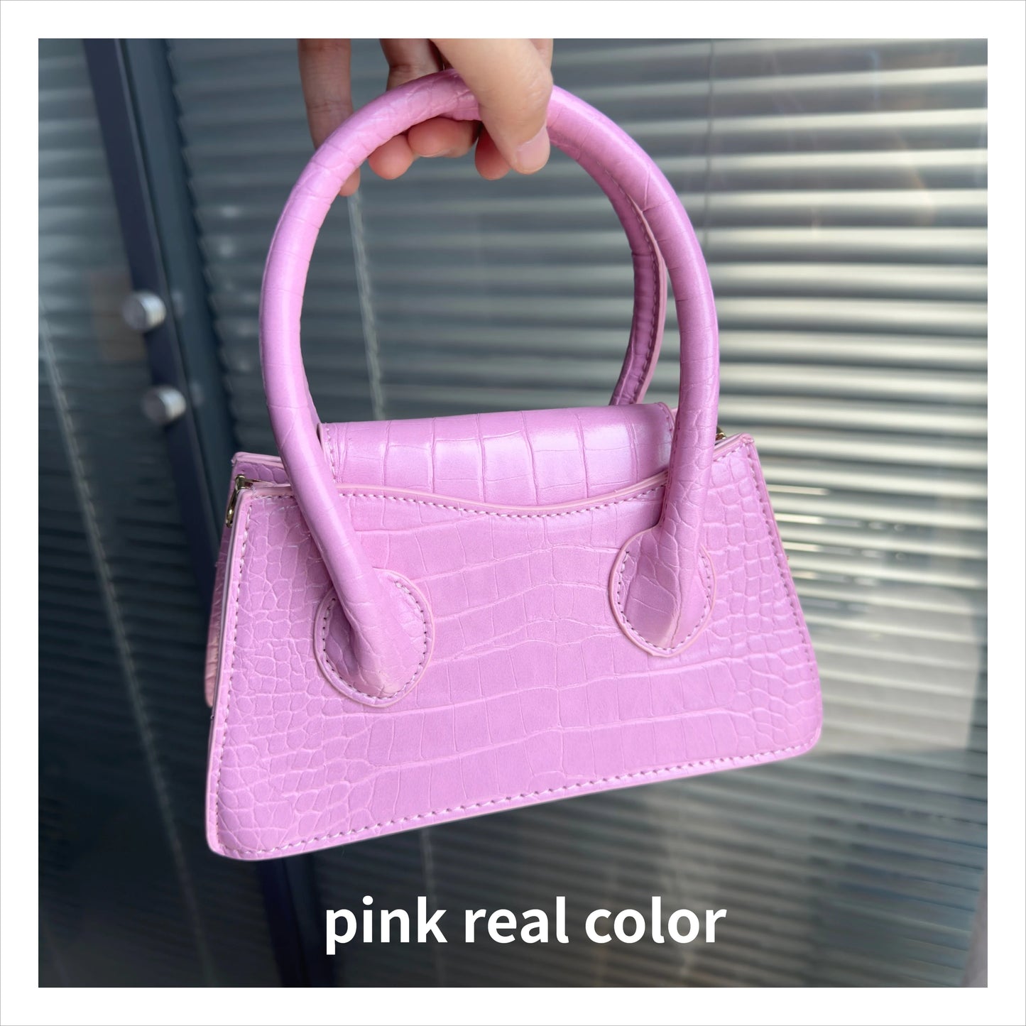 Fashion Pink Small Square Women Clutch Purse Handbags New Simple Ladies Messenger Bag Solid Color Female Shoulder Crossbody Bags