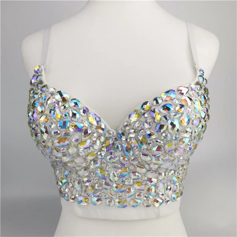Bling Rhinestone Corset, Luxury Woman Clothes