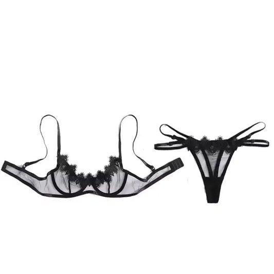 Sexy Lingerie for Women Underwear Panty Set Play See through Lace Babydoll Sleepwear